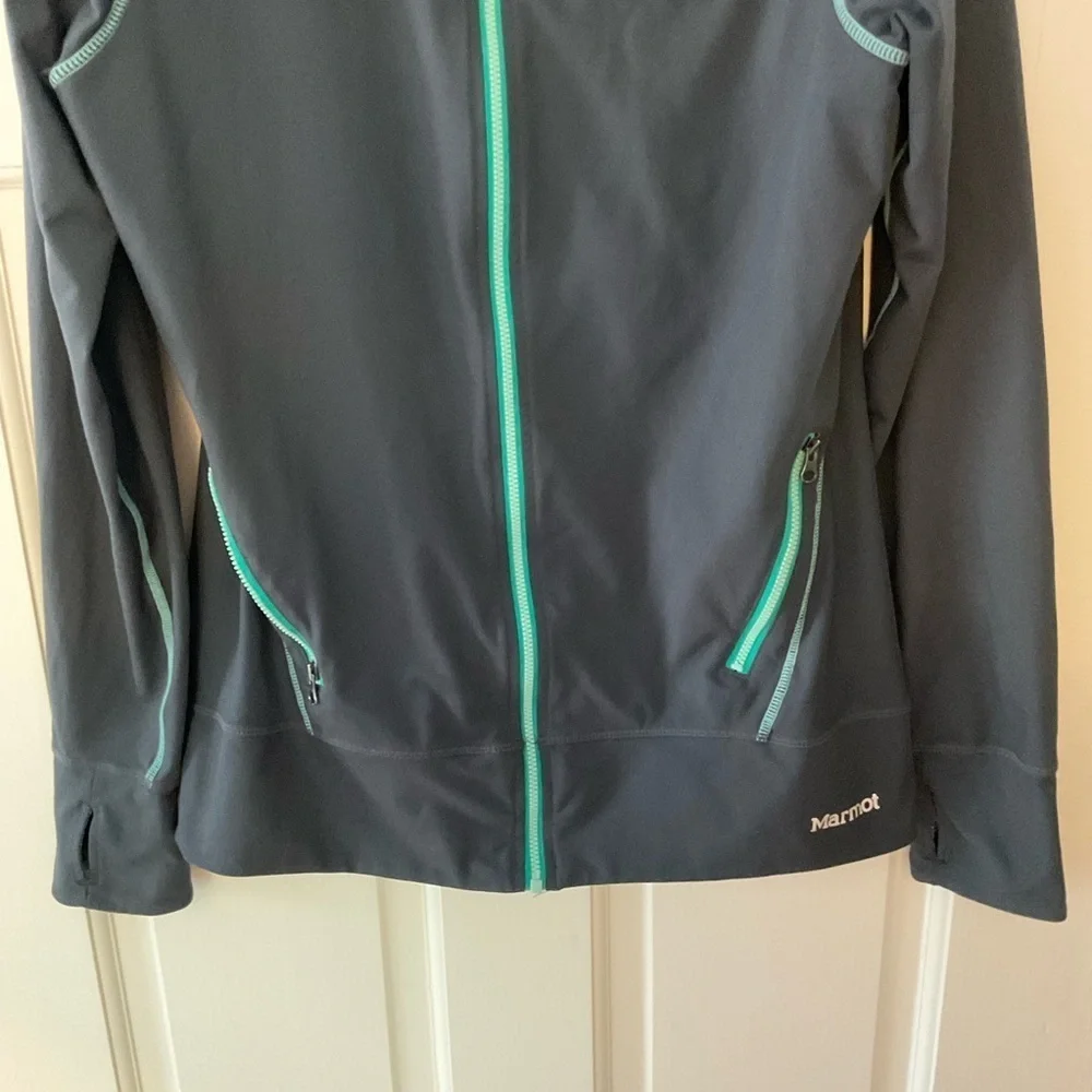 Marmot Full Zip Stretch Activewear Fleece Lined Warm Up Jacket Women’s Size L